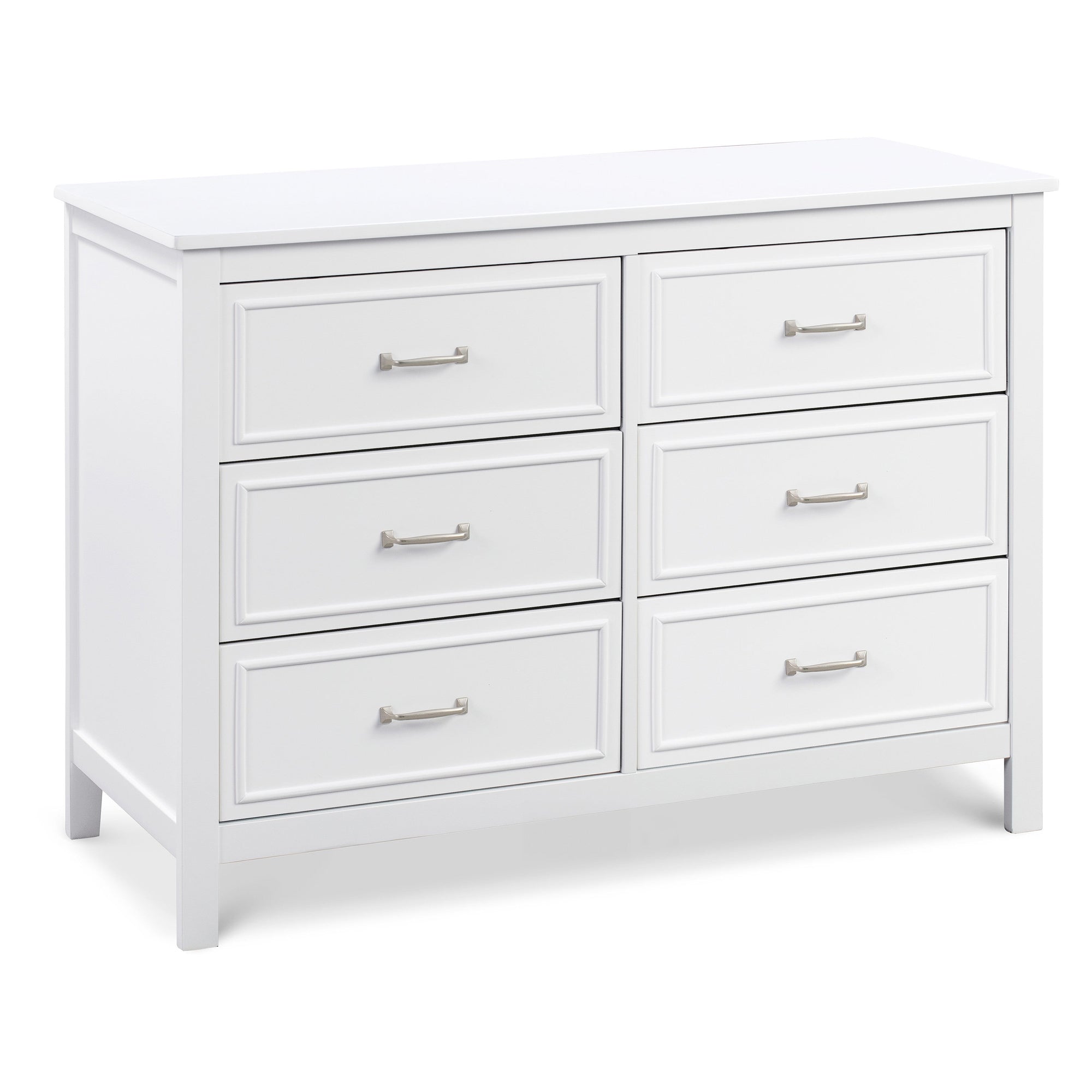 M12826W,DaVinci,Charlie 6-Drawer Double Dresser in White