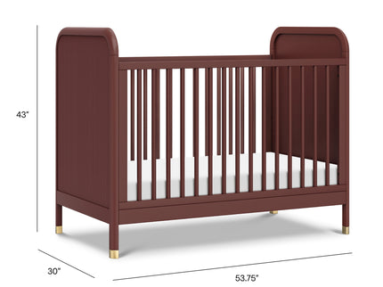 M26742CR,Namesake,Brimsley Tambour 3-in-1 Convertible Crib in Crimson