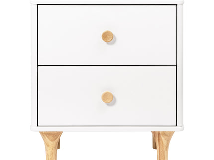 M9060WN,Babyletto,Lolly Nightstand with USB Port in White and Natural