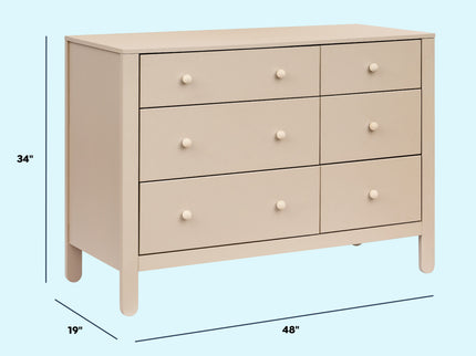 F30326TPENX,Carter's,Marisol 6-Drawer Dresser in Taupe/Washed Natural