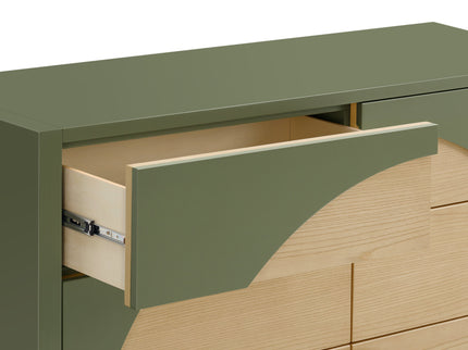 M30216OLSH,Babyletto,Moab 6-Drawer Assembled Dresser in Olive/Ash