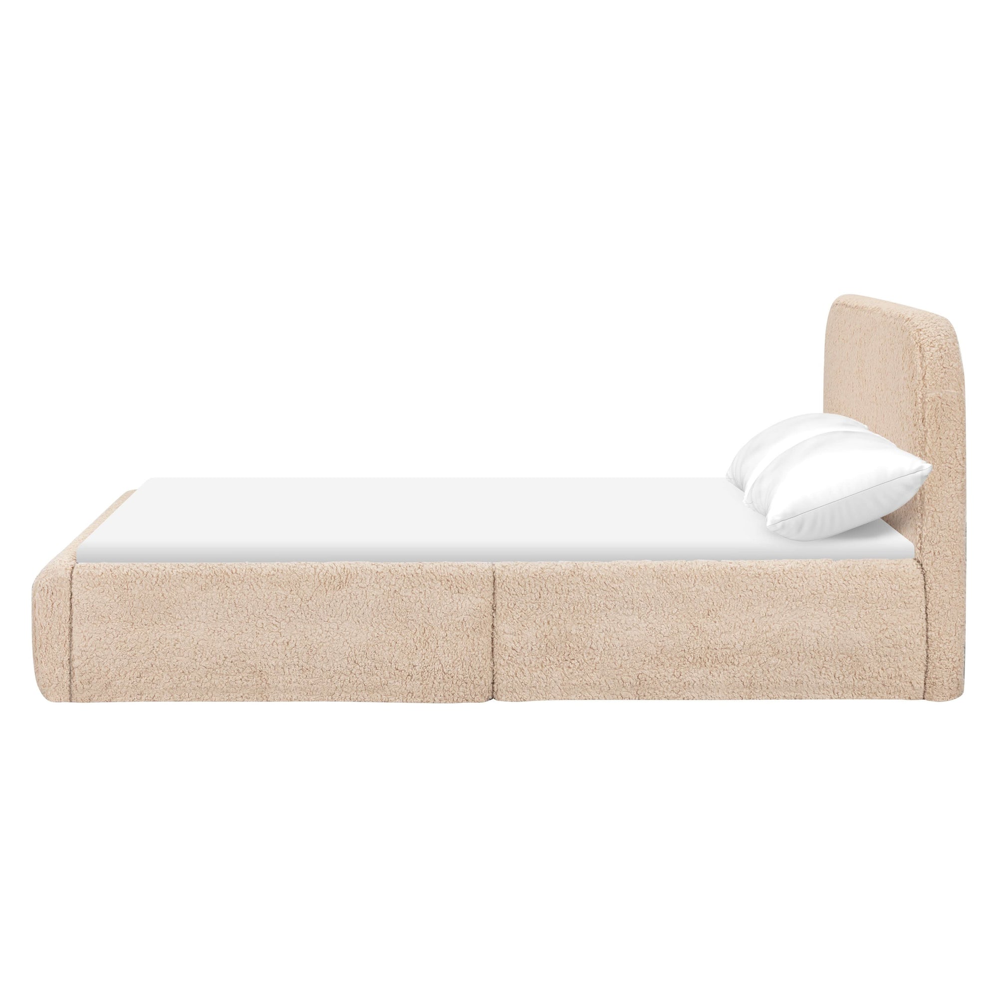 M31296CSG,Babyletto Kids,Nara Full Bed in Chai Shearling