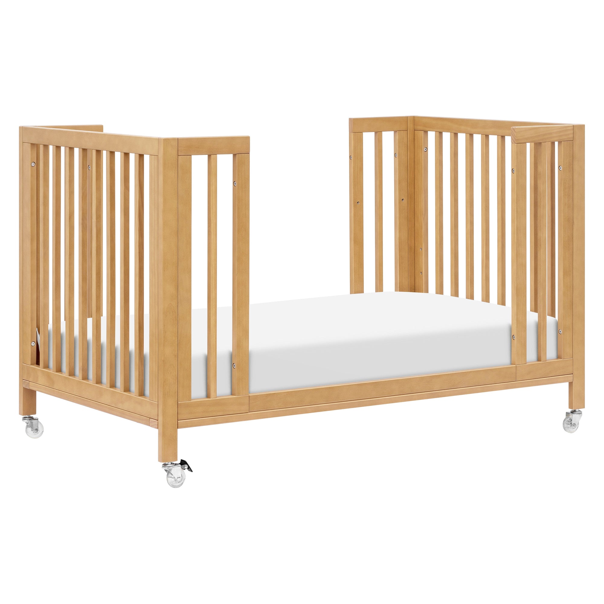 M30880HY,Babyletto,Rolli 9-in-1 Convertible All-Stages« Crib w/ Bassinet & Toddler Bed Kits in Honey