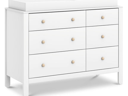 F30326WNX,Carter's,Marisol 6-Drawer Dresser in White/Washed Natural