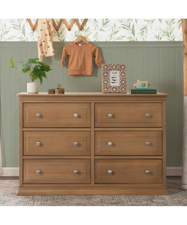 M4426HN,DaVinci,DaVinci Signature 6-Drawer Double Dresser in Hazelnut