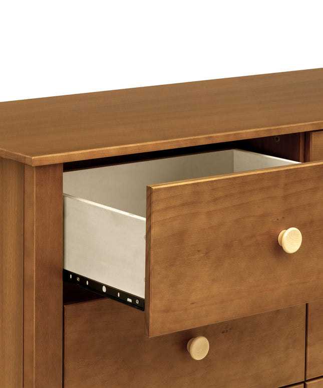 M10326CTN,Babyletto,Sprout 6-Drawer Double Dresser in Chestnut and Natural