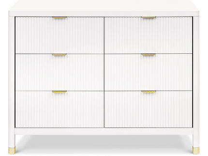 M26716RW,Namesake,Brimsley Tambour 6-Drawer Assembled Dresser in Warm White
