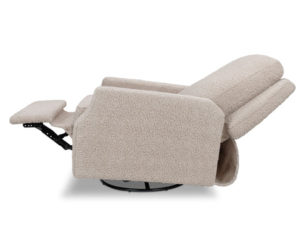 M22287EGS,Namesake,Crewe Recliner and Swivel Glider in Earl Grey Shearling