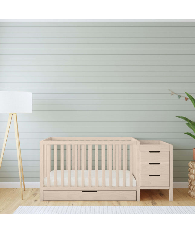 F11991NX,Carter's,Colby 4-in-1 Convertible Crib & Changer Combo in Washed Natural