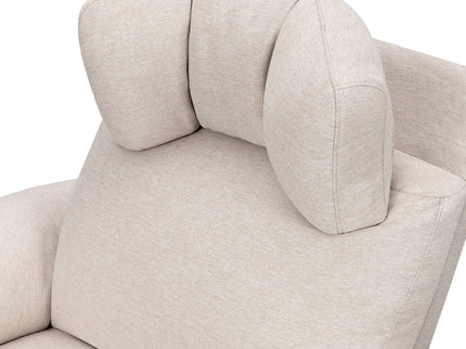 M24386BH,DaVinci,Suzy Flex Swivel Recliner w/ Adj. Arms & Headrest in Beach