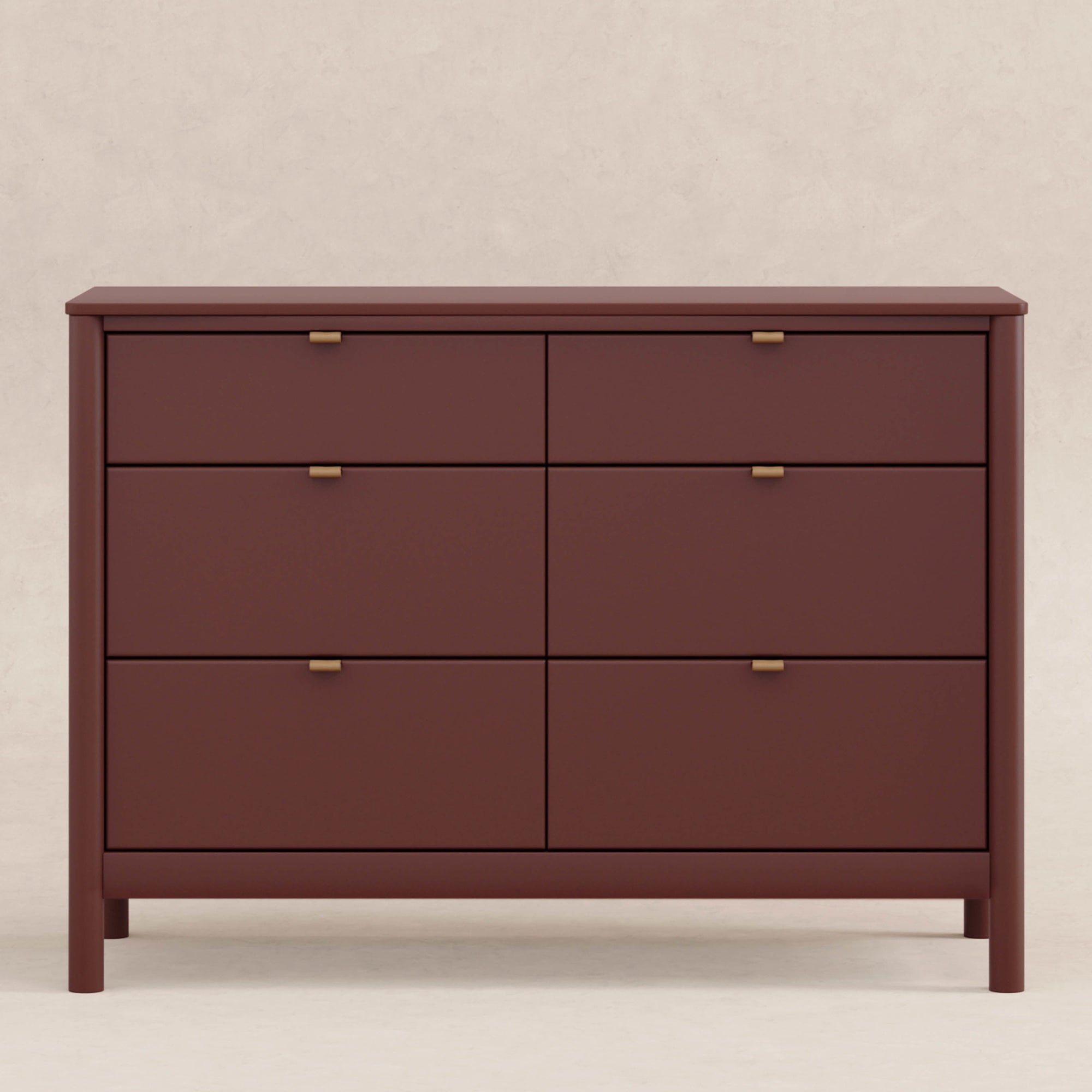 M25616CR,Babyletto,Bondi 6-Drawer Assembled Dresser in Crimson