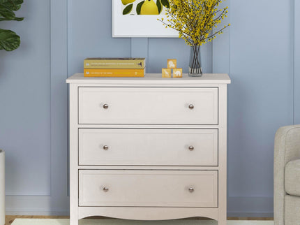 M5523W,DaVinci,Kalani 3-Drawer Dresser in White Finish