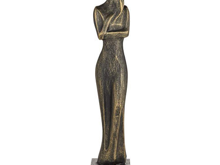 Femme Fatale 16" High Matte Bronze Woman Statue