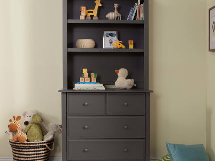 M4309SL,DaVinci,Autumn Bookcase / Hutch in Slate Finish