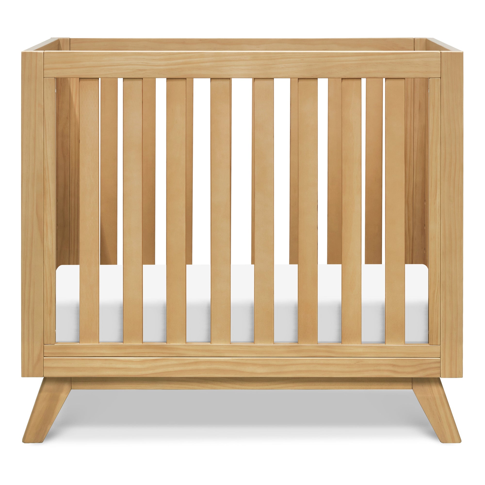 M22598HY,DaVinci,Otto 3-in-1 Convertible Mini Crib with 4 Mattress in Honey