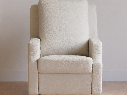 M22287WBLB,Namesake,Crewe Recliner and Swivel Glider in Ivory Boucle w/Light Wood Base