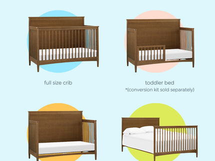 M27301L,DaVinci,Frem 4-in-1 Convertible Crib in Walnut