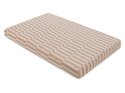 T30636,Babyletto,Cocoa Stripe Muslin Mini Crib Sheet in GOTS Certified Organic Cotton
