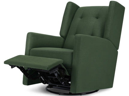 M21287PNG,DaVinci,Maddox recliner and swivel glider in Pine Green