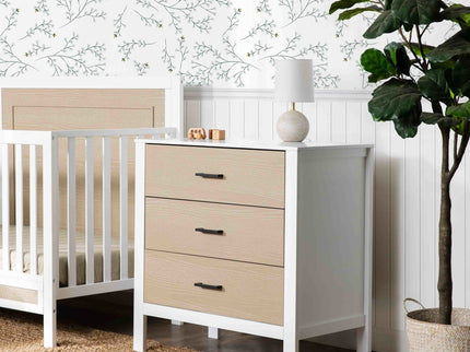 F23223WCWD,Carter's,Radley 3-Drawer Dresser in White & Coastwood