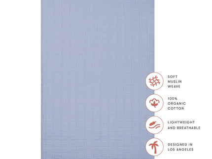 T29634DP,Babyletto,Dewdrop Muslin All-Stages Bassinet Sheet in GOTS Certified Organic Cotton