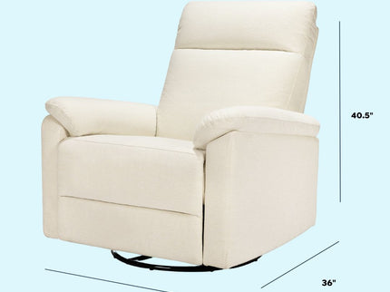 M24387VN,DaVinci,Suzy Swivel Recliner in Vanilla