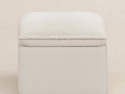M20985WB,Babyletto,Cali Storage Ottoman in Ivory Boucle