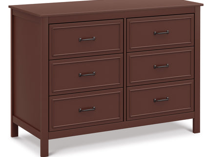 M12826CR,DaVinci,Charlie 6-Drawer Double Dresser in Crimson
