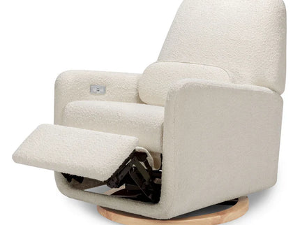 Arc Electronic Recliner and Swivel Glider in Boucle with USB port