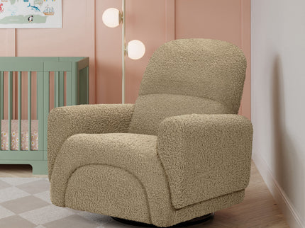 M30087LT,Babyletto,Rainbow Recliner and Swivel Glider in Latte Teddy Loop