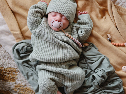 Mushie Silicone Pacifier Clip | Eva