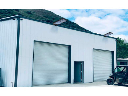 Fleck 36"W Black Solar Dusk-to-Dawn LED Area Parking Light