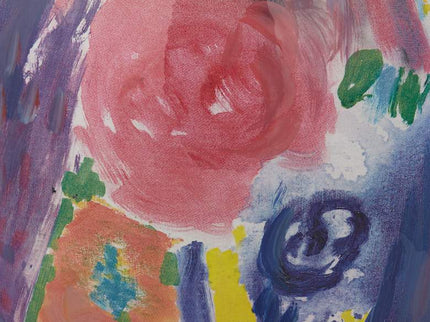 Fleur 13" High Purple and Pink Ceramic Decorative Vase