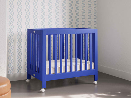 M6698CBT,Babyletto,Origami Mini Crib in Cobalt