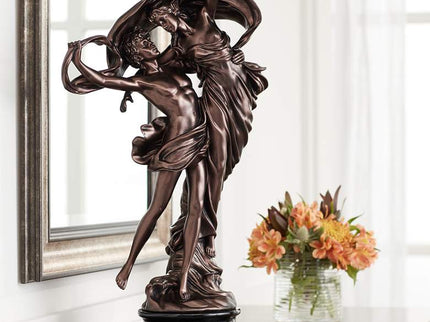Floating Dancing Couple Bronze Finish 25 3/4" High Sculpture
