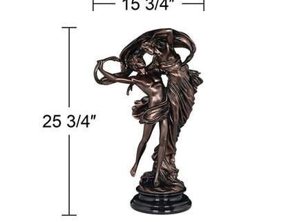 Floating Dancing Couple Bronze Finish 25 3/4" High Sculpture
