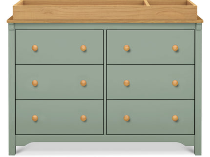 M27226LSHY,DaVinci,Shea 6-Drawer Dresser in Light Sage and Honey