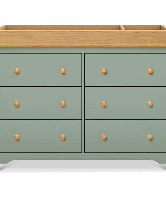 M27226LSHY,DaVinci,Shea 6-Drawer Dresser in Light Sage and Honey