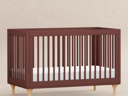 M9001CRN,Babyletto,Lolly 3-in-1 Convertible Crib w/Toddler Bed Conversion in Crimson/Natural