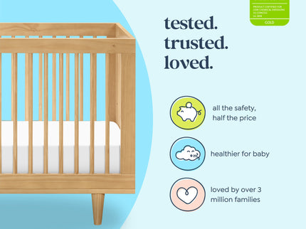 W4901HY,DaVinci,Marley 3-In-1 Convertible Crib in Honey