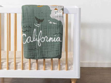 T27036,Babyletto,Beach Bum Muslin Mini Crib Sheet in GOTS Certified Organic Cotton