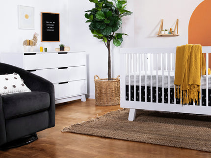 M4216W,Babyletto,Hudson 6-Drawer Double Dresser  Assembled in White Finish