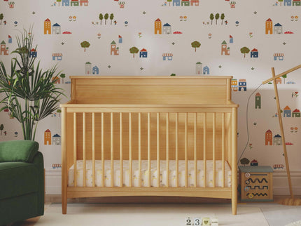 M27301HY,DaVinci,Frem 4-in-1 Convertible Crib in Honey