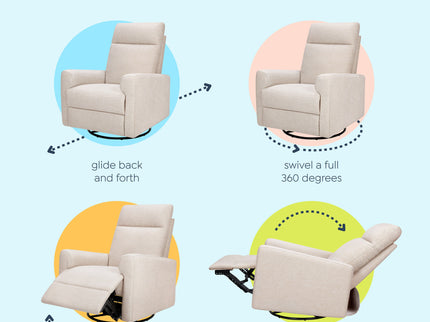 M29987BH,DaVinci,Erin Recliner and Swivel Glider in Beach