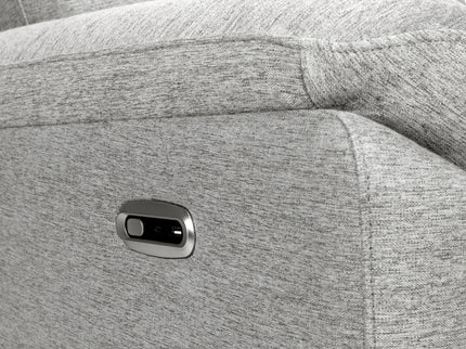 M24388FTG,DaVinci,Suzy Electronic Swivel Recliner in Frost Grey