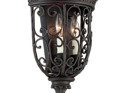 Franklin Iron French Scroll 14 1/4" Rubbed Bronze Wall Sconces Set