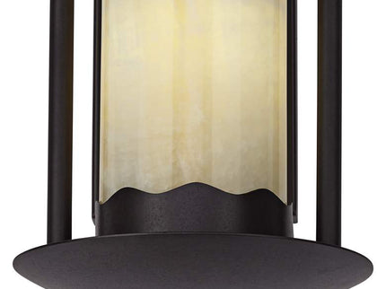 Franklin Iron Rustic Onyx 14 1/2" Faux Candle Wall Sconces Set of 2