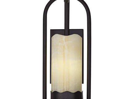 Franklin Iron Rustic Onyx 14 1/2" Faux Candle Wall Sconces Set of 2