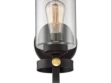 Franklin Iron Works Eagleton 12" High Bronze LED Wall Sconce Set of 2