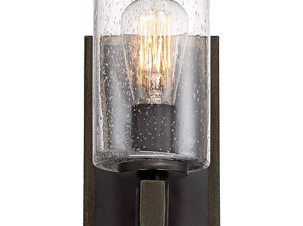 Franklin Iron Works Poetry 9" High Seeded Glass Wall Sconces Set of 2